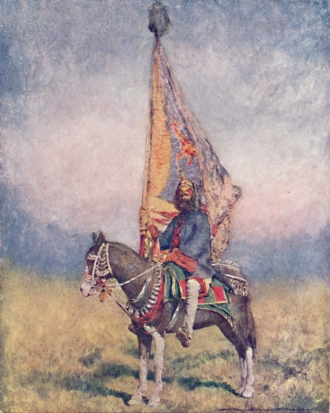 'A Standard-bearer of Cutch', 1903. Artist: Mortimer L Menpes.