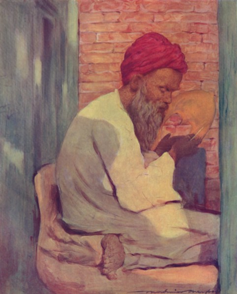 'A Slipper-maker', 1903. Artist: Mortimer L Menpes.