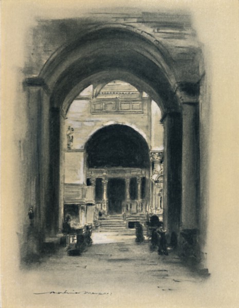 'Inside St. Mark's, Venice', 1903. Artist: Mortimer L Menpes.
