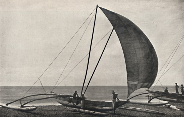 'Ceylonesisches Seefischerboot mit Ausleger', 1926. Artist: Unknown.