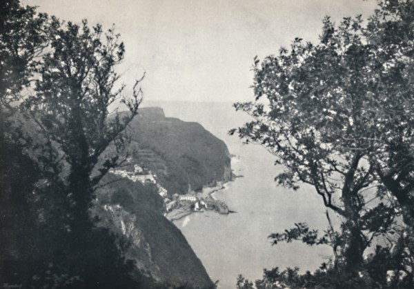 'Clovelly - View from Hobby Drive', 1895. Artist: Unknown.