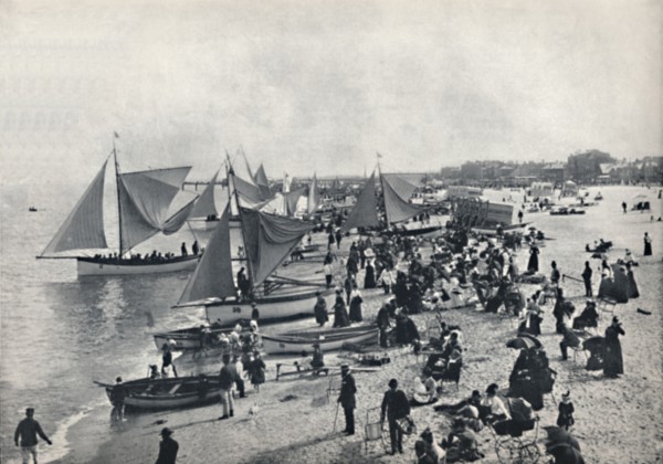 'Great Yarmouth - A Typical Scene on the Beach', 1895. Artist: Unknown.