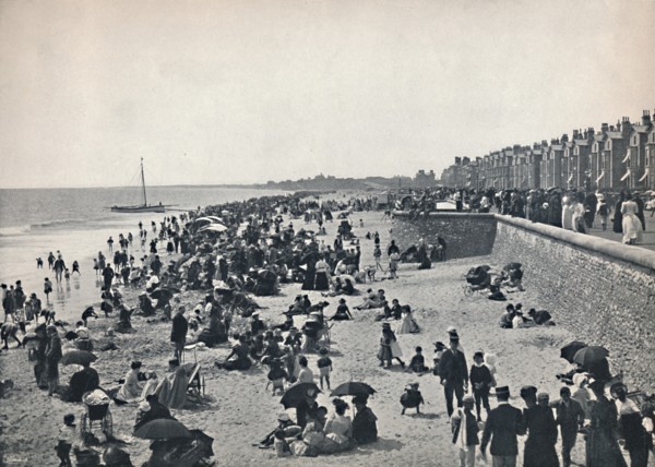 'Lowestoft - On the Sands', 1895. Artist: Unknown.