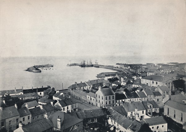 'Donaghadee - View from the Church Tower, Showing Harbour', 1895. Artist: Unknown.