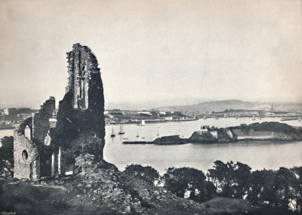 'Plymouth - Drake's Island, from Mount Edgcumbe', 1895. Artist: Unknown.