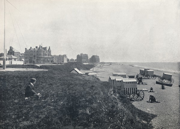 'Bexhill - The Hotels and the Beach', 1895. Artist: Unknown.