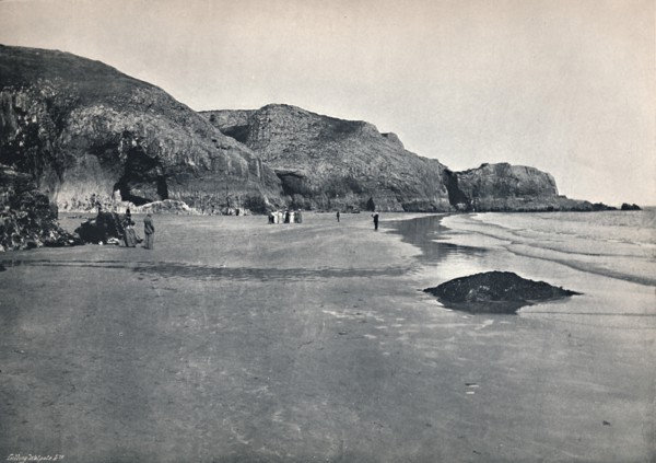 'Lydstep - The Cliffs and the Beach', 1895. Artist: Unknown.