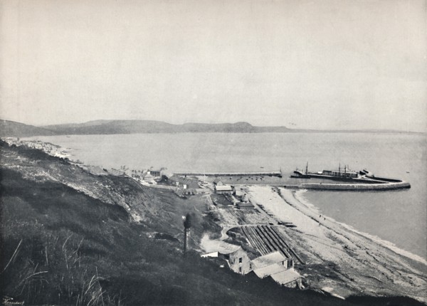 'Lyme Regis - The Harbour', 1895. Artist: Unknown.