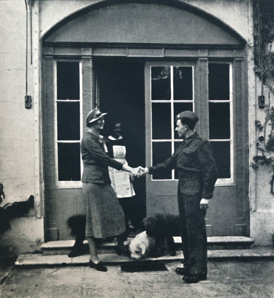 'Goodbye, footman; Good luck, soldier', 1941. Artist: Cecil Beaton.