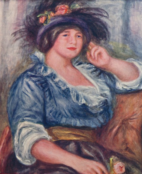 'Girl with a Rose', 1913, (1923). Artist: Pierre-Auguste Renoir.