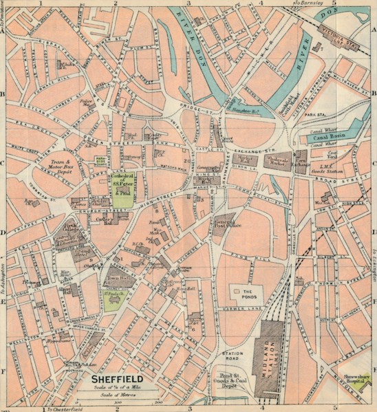 'Sheffield', c20th Century. Artist: John Bartholomew.
