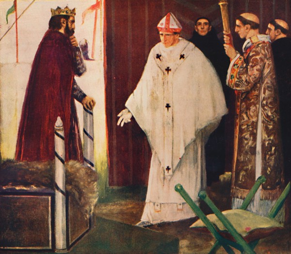 'Langston's interview with King John', 1912. Artist: Unknown.