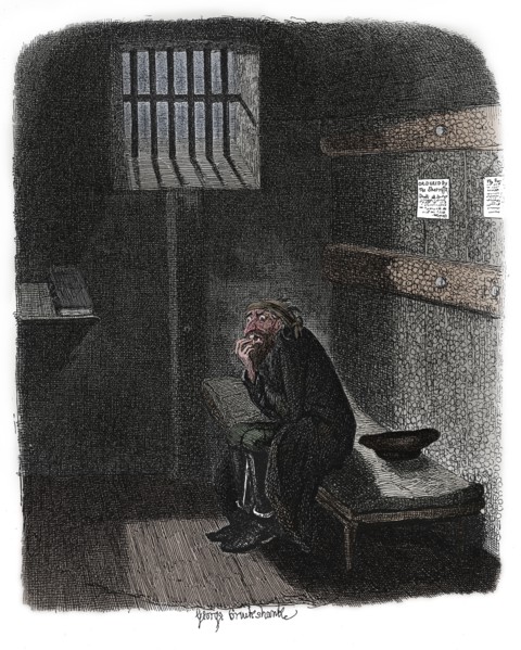 Scene from Oliver Twist by Charles Dickens, 1837. Artist: George Cruikshank.