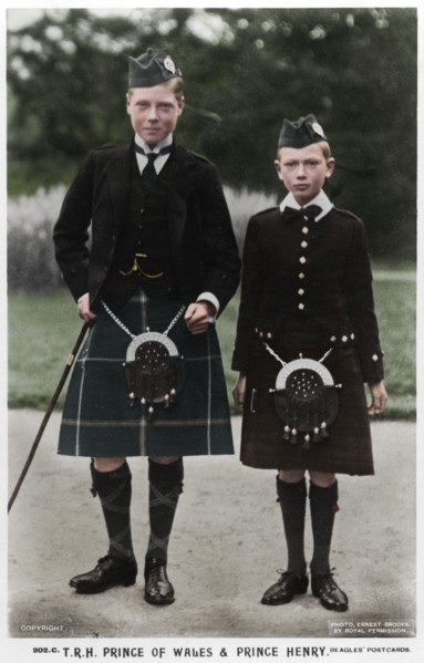 The Prince of Wales and Prince Henry, c1910(?). Artist: Ernest Brooks.