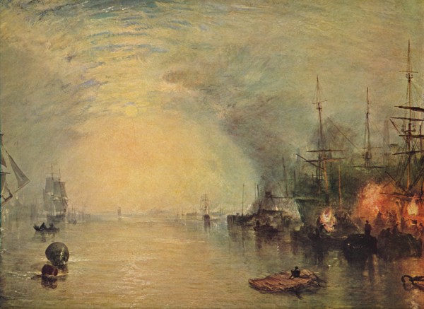 'Keelmen Heaving in Coals by Moonlight', 1835. Artist: JMW Turner.