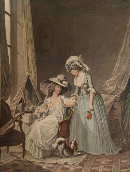 'L'Aveu Difficile', (Difficult Confession), 1787, (1913). Artist: Jean Francois Janinet.