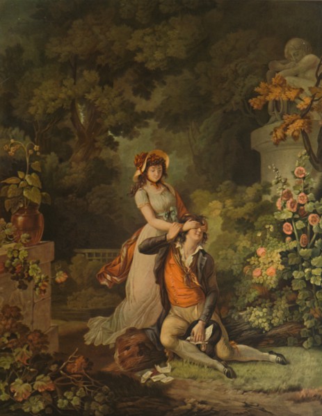 'L'Amant Surpris', (The Surprised Lover), 1798, (1913). Artist: Charles-Melchior Descourtis.