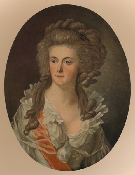 'Princess Frederica Sophie Wilhelmine of Prussia, Wife of William V, Prince of Orange', 1770, (1913) Artist: Charles-Melchior Descourtis.