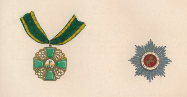 'The Order of the Lion of Baden (Golden Lion of Daringen)', c19th century. Artist: Unknown.