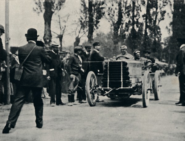 'Jarrott arrives at Bordeaux in the Race of Death', 1937. Artist: Unknown.