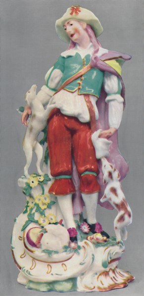 'Porcelain figure. Chelsea, about 1760', c1759-1769. Artist: Chelsea factory.