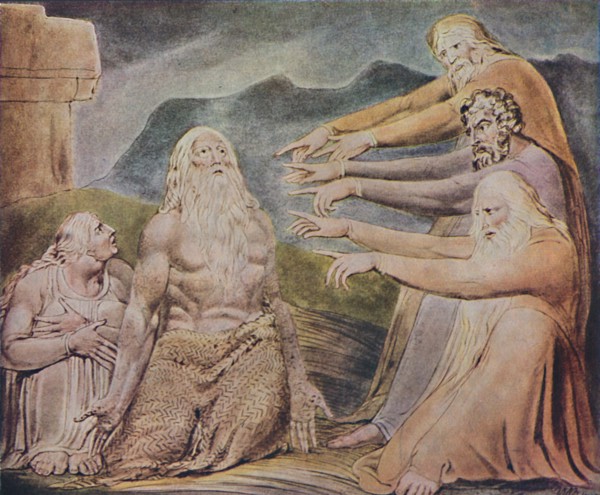 'The Just Upright Man Is Laughed To Scorn', c1825, (1947). Artist: William Blake.