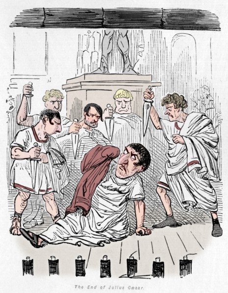 'The End of Julius Caesar', 1852. Artist: John Leech.