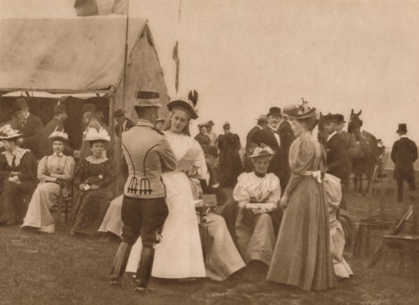 'Outdoor gathering', 1937.  Artist: Louis Guichard.