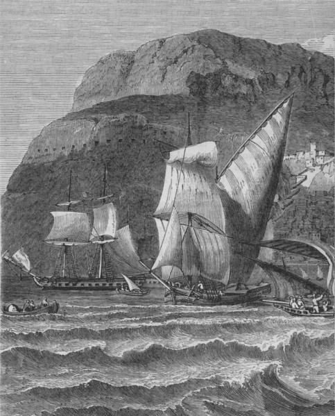 'The Rock of Gibraltar', c1880. Artist: Unknown.