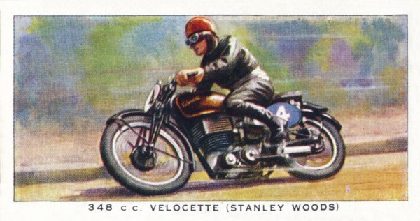 '348 C.C. Velocette (Stanley Woods)', 1938. Artist: Unknown.