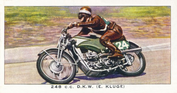 '248 C.C. D.K.W. (E. Kluge)', 1938. Artist: Unknown.