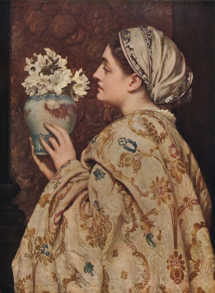 'A Noble Lady of Venice', 1866, (c1915). Artist: Frederic Leighton.