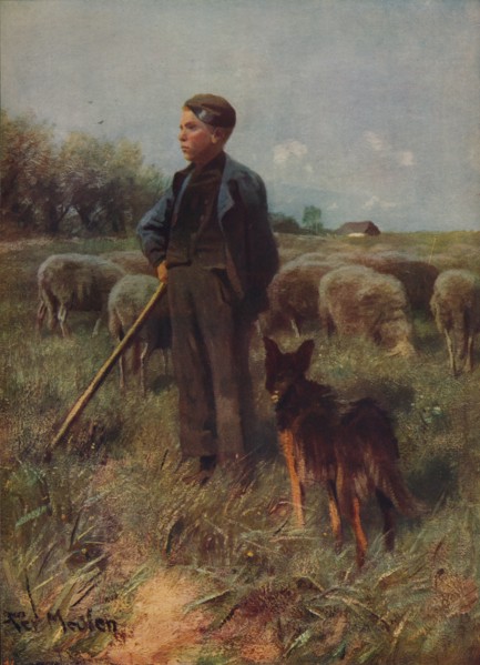 'The Young Shepherd', c1915. Artist: Francois Pieter Ter Meulen.