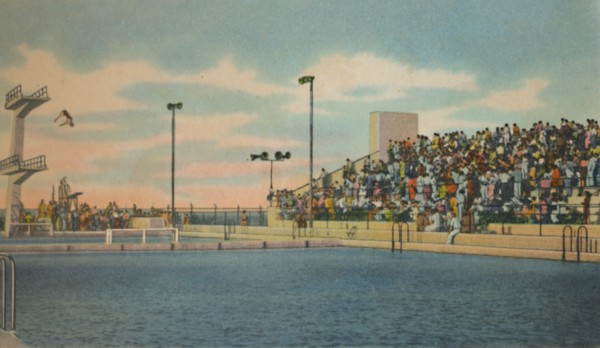'Municipal Swimming Pool, Barranquilla', c1940s. Artist: Unknown.
