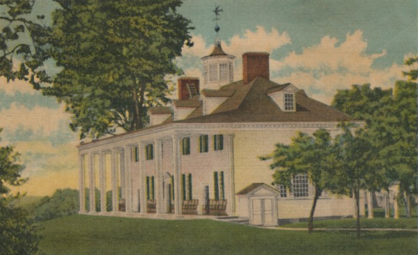 'The Mansion, overlooking the Potomac', 1946. Artist: Unknown.