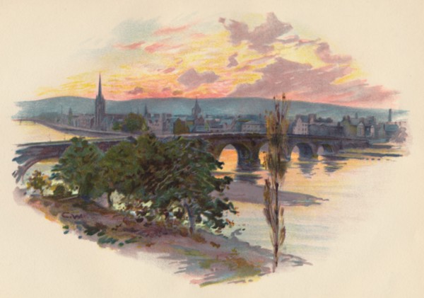 'Perth, from Bridge End', 1907, (c1890). Artist: Charles Wilkinson.