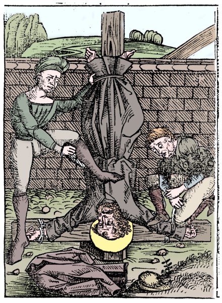 Martyrdom of St Peter, Rome, c64 (1493). Artist: Unknown.