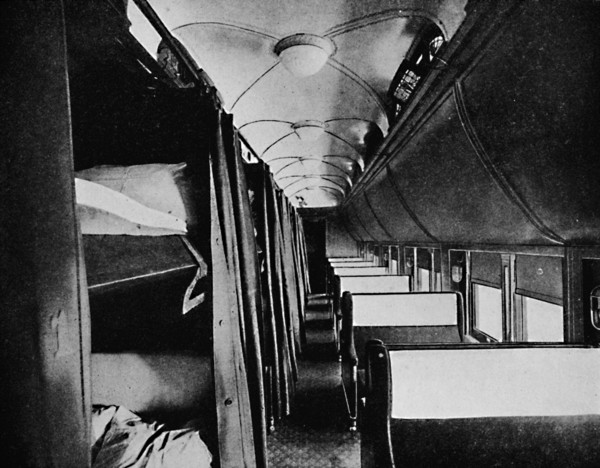 'Interior of Standard Sleeper, Canadian Pacific Railway', 1926. Artist: Unknown.