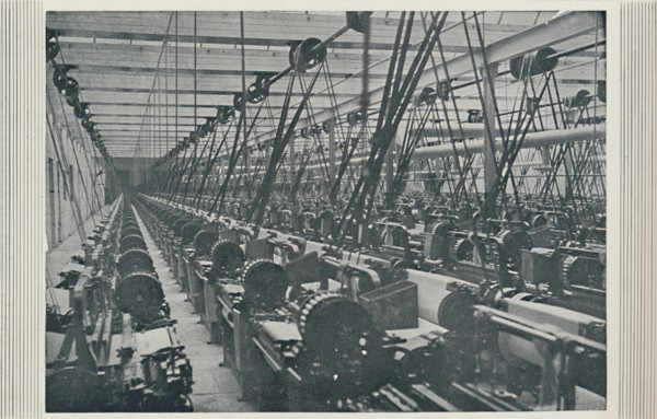 'Interior of Cotton Mill', 1910. Artist: Unknown.