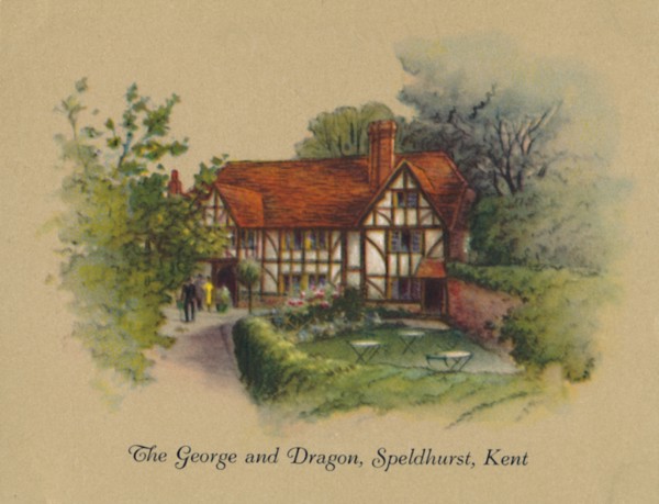 'The George and Dragon, Speldhurst, Kent', 1939. Artist: Unknown.