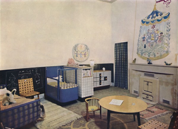 'Nursery designed by Esmé Gordon, A.R.I.B.A., A.R.I.A.S.', c1945. Artist: Unknown.