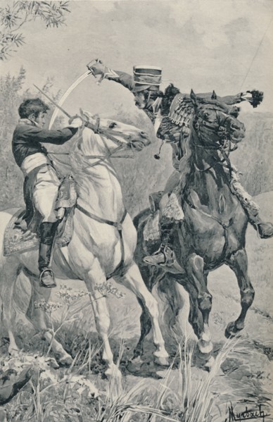 'Death of Prince Louis at Saalfeld', 1806, (1896).  Artist: Unknown.