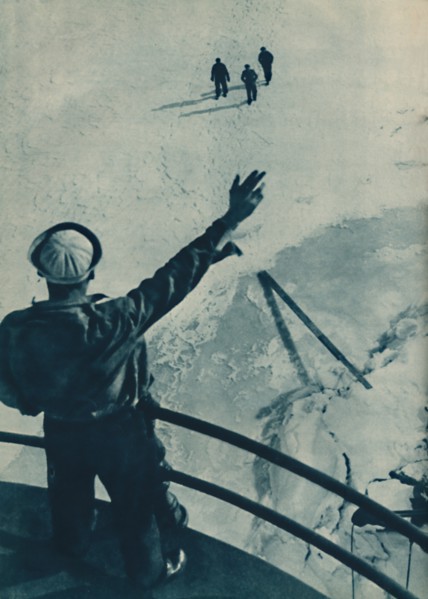 'Ice Bridge in U.S.A.', 1936. Artist: Unknown.