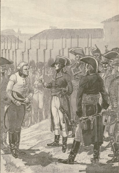 'Bonaparte, Surprised at Lonato..., Compels 4000 Austrians To Surrender', 1796, (1896). Artist: JW Evans.