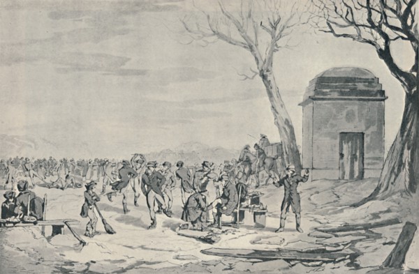 'Skating in Hyde Park, 1807', 1920. Artist: John Augustus Atkinson.