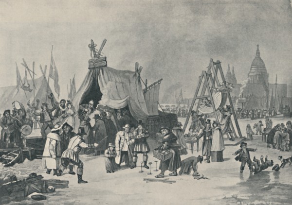'The Fair on the Frozen Thames, 1814', (1920). Artist: Luke Clennell.