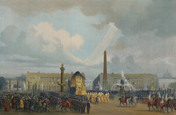 'The Funeral Cortège of Napoleon in the Place De La Concorde, December 15, 1840', (1896). Artist: Unknown.