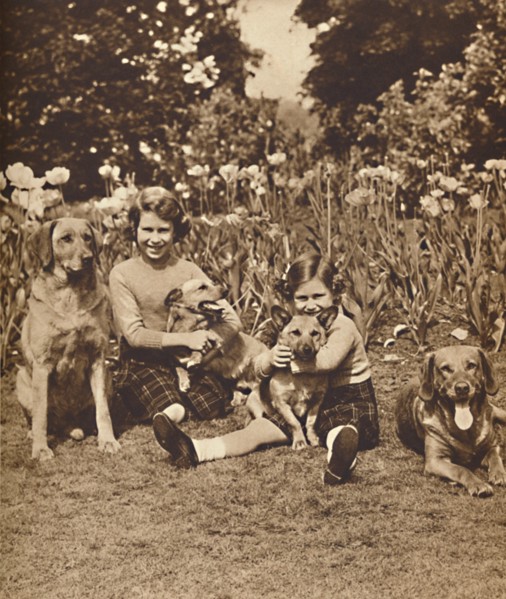 '-And Friends', Princesses Elizabeth and Mary at Royal Lodge, Windsor, c1936 (1937). Creator: Unknown.