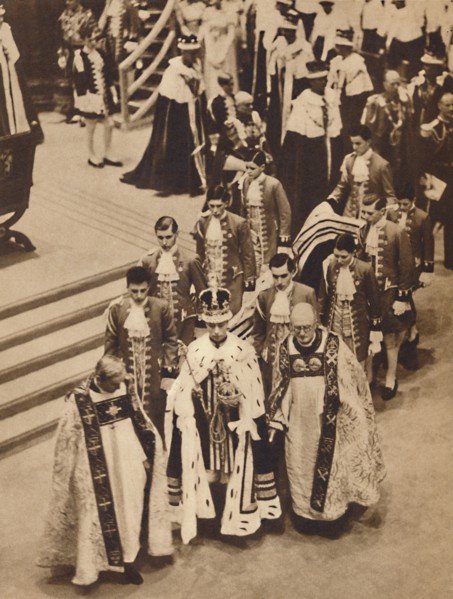 'King George VI leaves the Abbey', May 12 1937. Artist: Unknown.