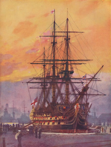 'Nelson's Flagship As She Is To-Day', 1936. Artist: Unknown.
